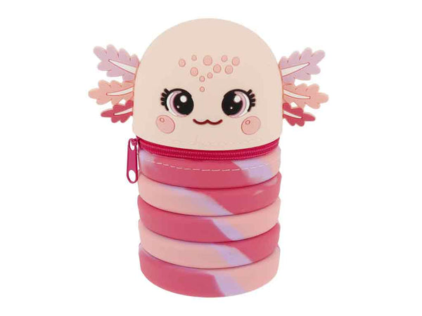 Pop-up Stiftemäppchen Kawaii „Cutie“ – Axolotl Pink
