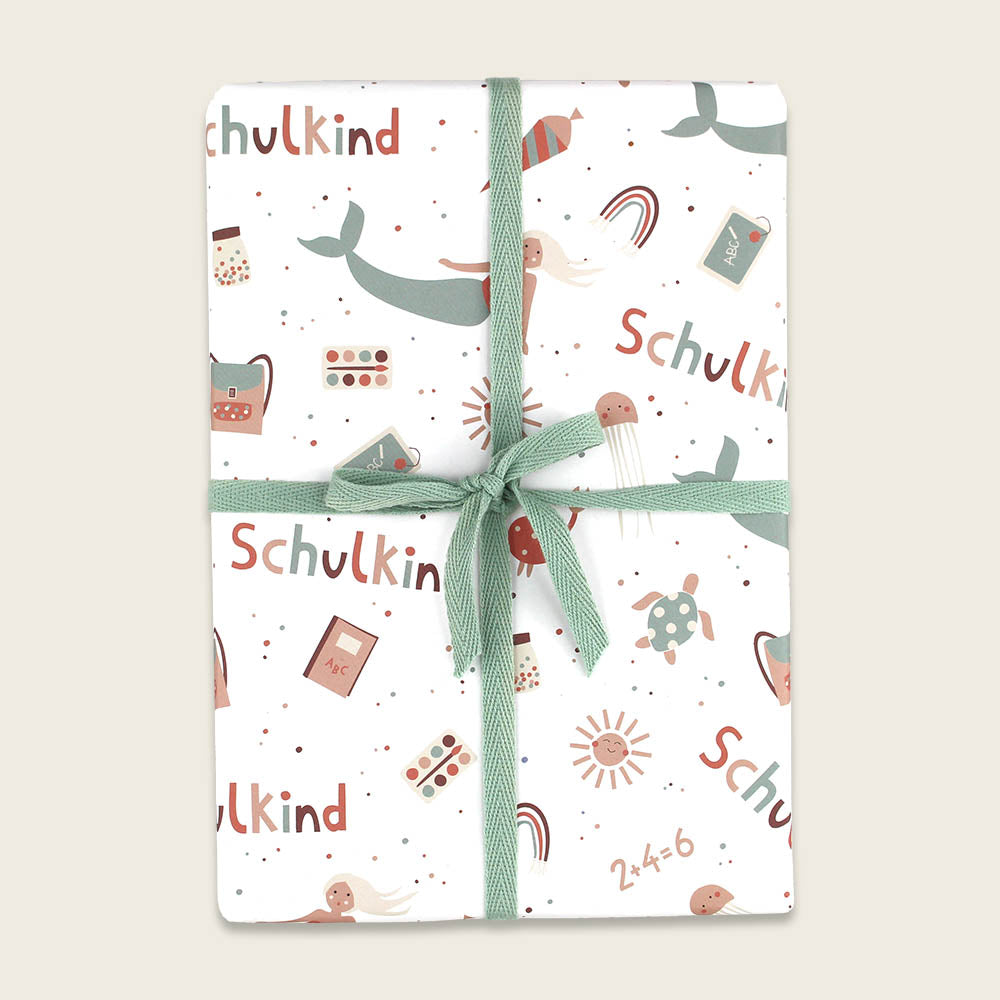 ava&yves - Geschenkpapier "Schulkind" - Meerjungfrau