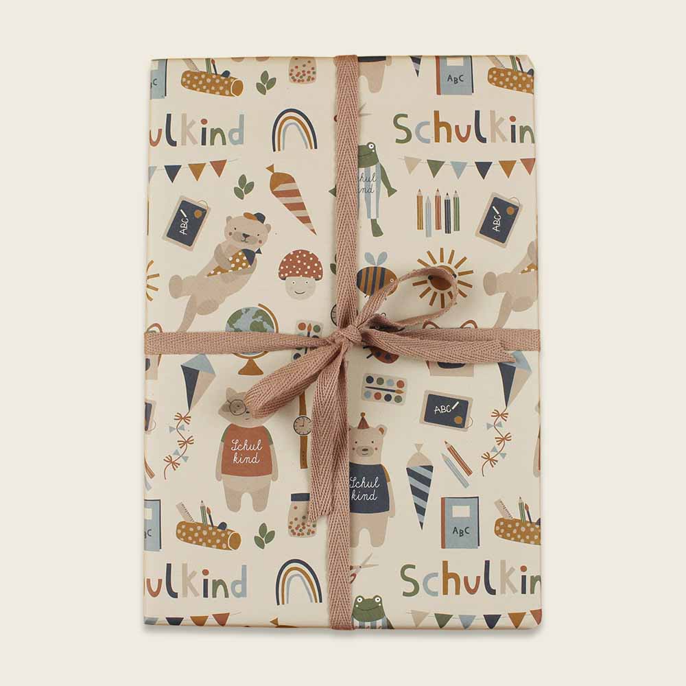 ava&yves - Geschenkpapier "Schulkind" - Nature Kids