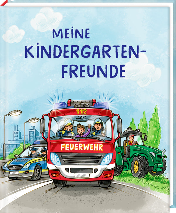 Coppenrath Freundebuch: Bunte Fahrzeuge - Meine Kindergartenfreunde | MAKIMO-COPPENRATH-72351-4050003723518