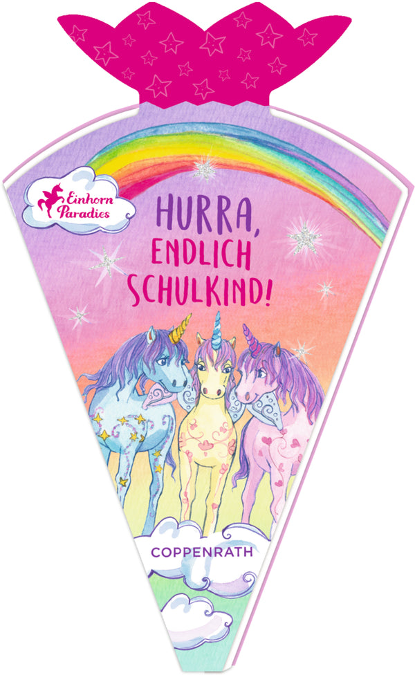 Mini-Schultütenbuch – Hurra, endlich Schulkind! Einhorn-Paradies