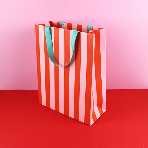 ava&yves - Geschenktasche Größe L, rosa/rot/mint - Makimo - Smart Kids