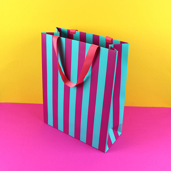 ava&yves - Geschenktasche Größe L, violett/mint/koralle - Makimo - Smart Kids