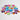 GRIMM'S 28 Riesen Glitzersteine – Acryl-Deko in Palmblattschale