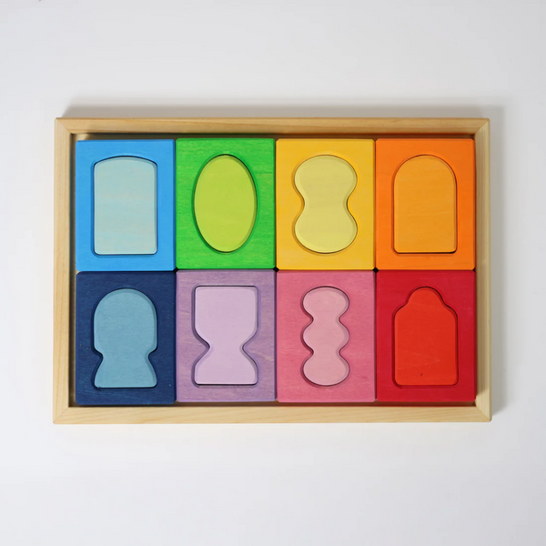 GRIMM'S Bauspiel Fenster - Handbemalte Holzfenster für kreative Bauwerke - Makimo - Smart Kids