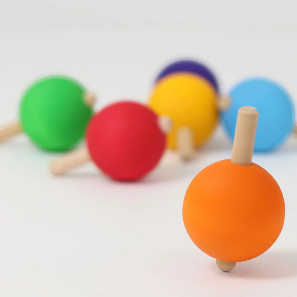 GRIMM'S Regenbogen Kreisel VE 6 Stk. - Bunte Holzkreisel für Kinder ab 3 Jahren - Makimo - Smart Kids