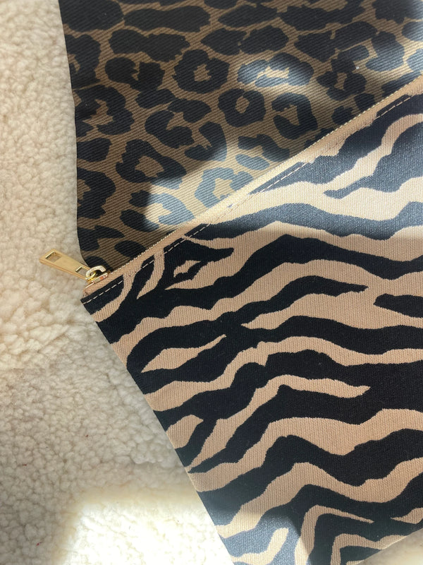 Lukkily Pouch Maxi Zebra creme/black - Multifunktionale Clutch - Makimo - Smart Kids