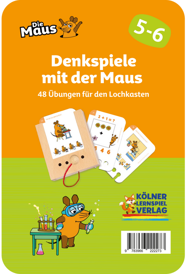 Denkspiele mit der Maus 5-6 - Lochkasten Kartensatz - Makimo - Smart Kids