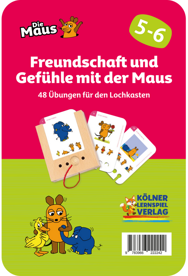 Freundschaft und Gefühle mit der Maus 5-6 - Lochkasten Kartensatz - Makimo - Smart Kids