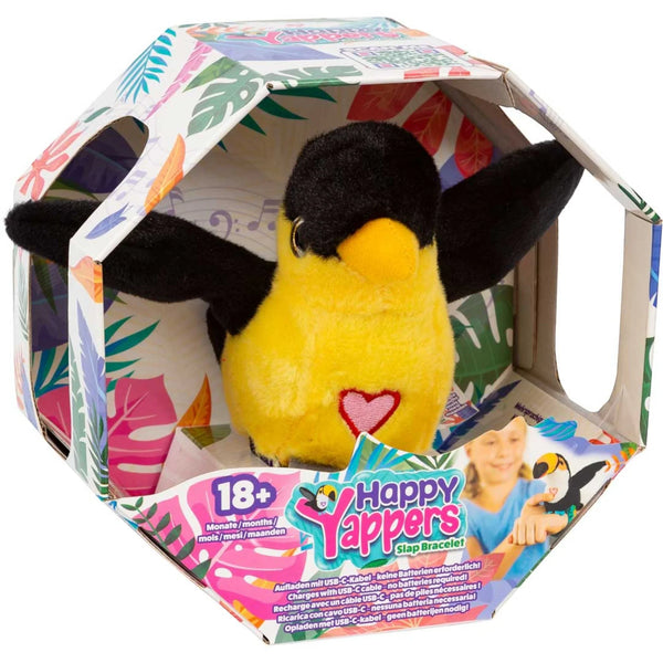 Happy Yappers Pirol - Interaktiver sprechender Plüschvogel - Makimo - Smart Kids