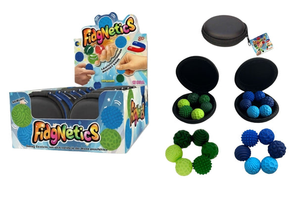 FidgNetics Blau/Grün – Magnetisches Fidget Tool
