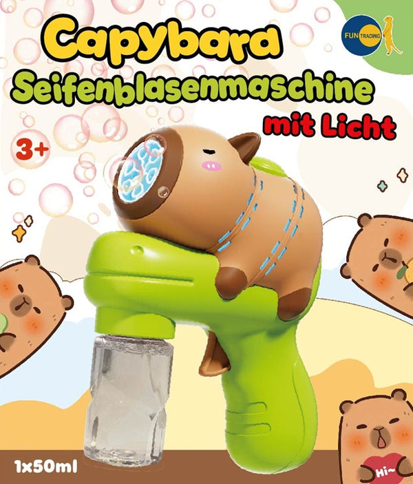 Capybara Seifenblasenmaschine – Leuchtendes Bubble-Spielzeug