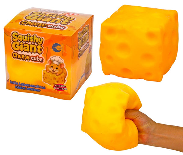 Fun Trading - Squishy Giant Cheese Cube 11,5 cm 🧀✨