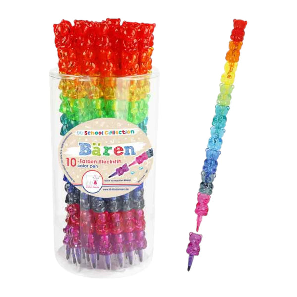 Steckstift Regenbogen Bär – 10 Farben in einem Stift - Makimo - Smart Kids