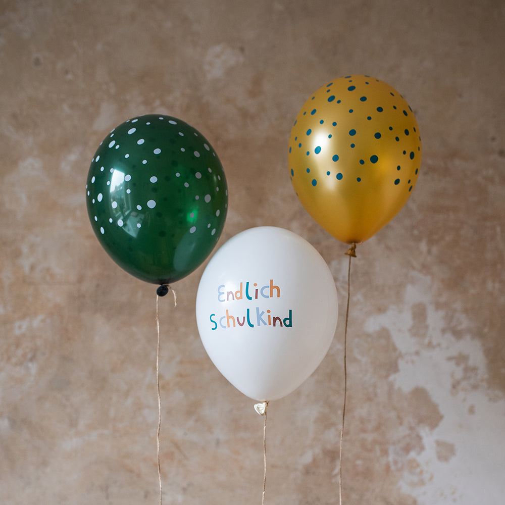 avy&yves - Luftballons Schulkind "Adventure" - 12er Set aus Naturkautschuk