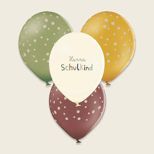 avy&yves - Luftballons Schulkind "Nature Kids" - 12er Set aus Naturkautschuk - Makimo - Smart Kids