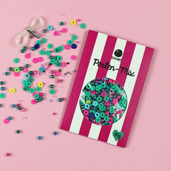 ava&yves - Perlenset – für kreative Projekte - Pink-Mint - Makimo - Smart Kids