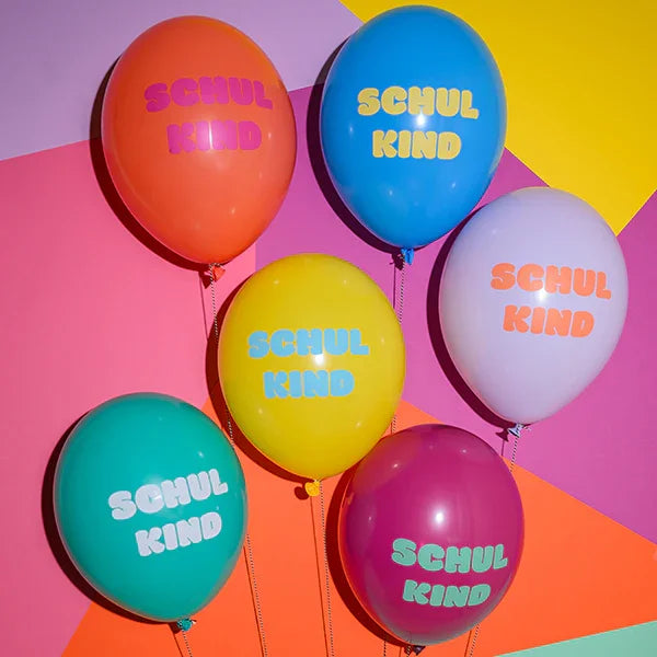 avy&yves - Luftballons Schulkind "Rainbow" - 12er Set aus Naturkautschuk - Makimo - Smart Kids