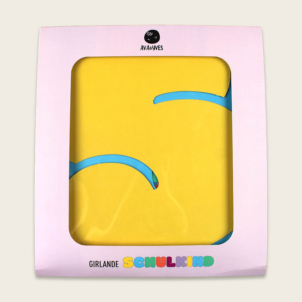 ava&yves - Girlande "Schulkind" - Rainbow