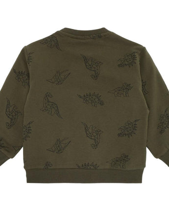 THE NEW SIBLINGS - Tnslaurent Sweatshirt, Ivy Green Dino