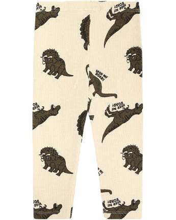 THE NEW SIBLINGS Tnslevi Rib Leggings, Angora Dino