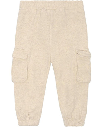 THE NEW SIBLINGS Tnslegend Uni Cargo Melange Sweatpants, Oatmeal Melange