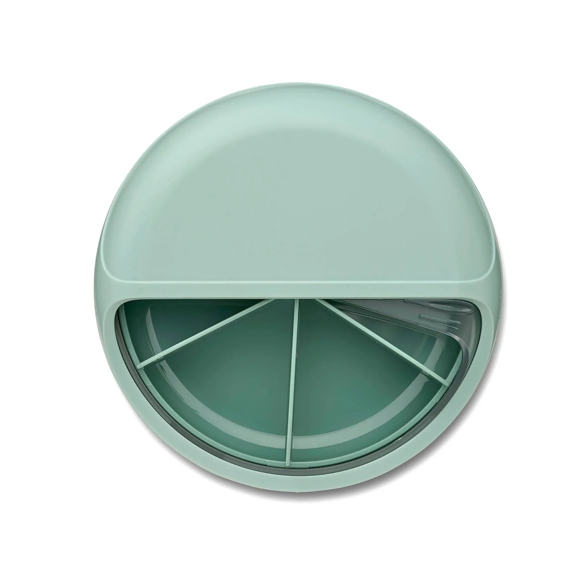 Carl Oscar MiniDisc™ - Grün | Drehbarer Snack-Container für Kinder | 6 Fächer - Makimo - Smart Kids