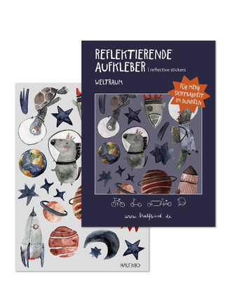 SET Reflektierende Aufkleber "Weltraum"