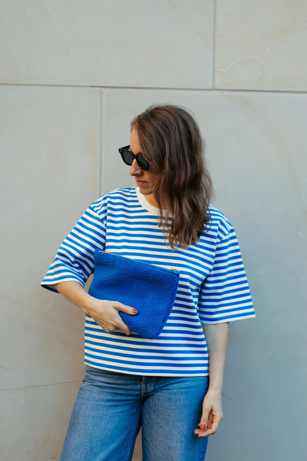 Lukkily Pouch Maxi Teddy cobalt - Multifunktionale Clutch - Makimo - Smart Kids