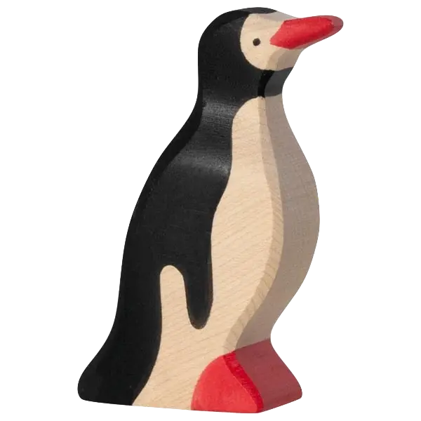 Holztiger Pinguin – Holztier zum Spielen