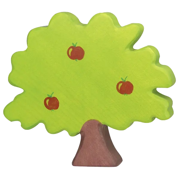 Holztiger Apfelbaum – Spielwelt-Zubehör aus Holz