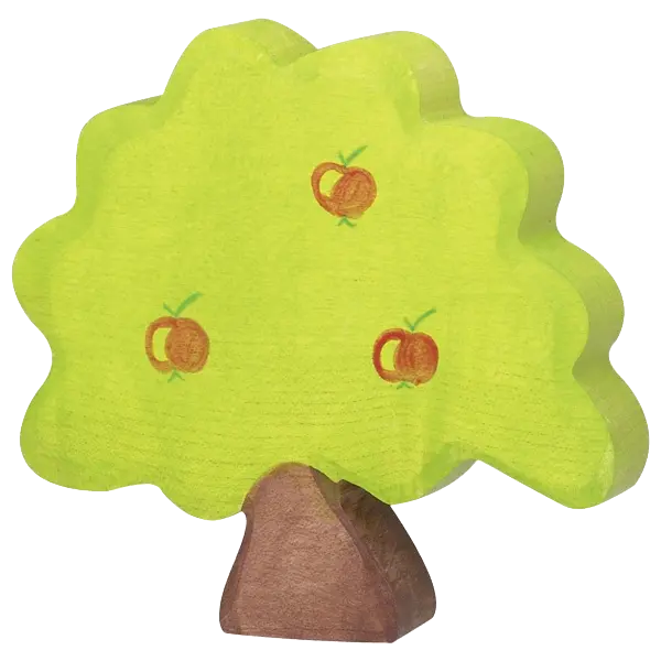 Holztiger Apfelbaum, klein – Spielwelt-Zubehör aus Holz