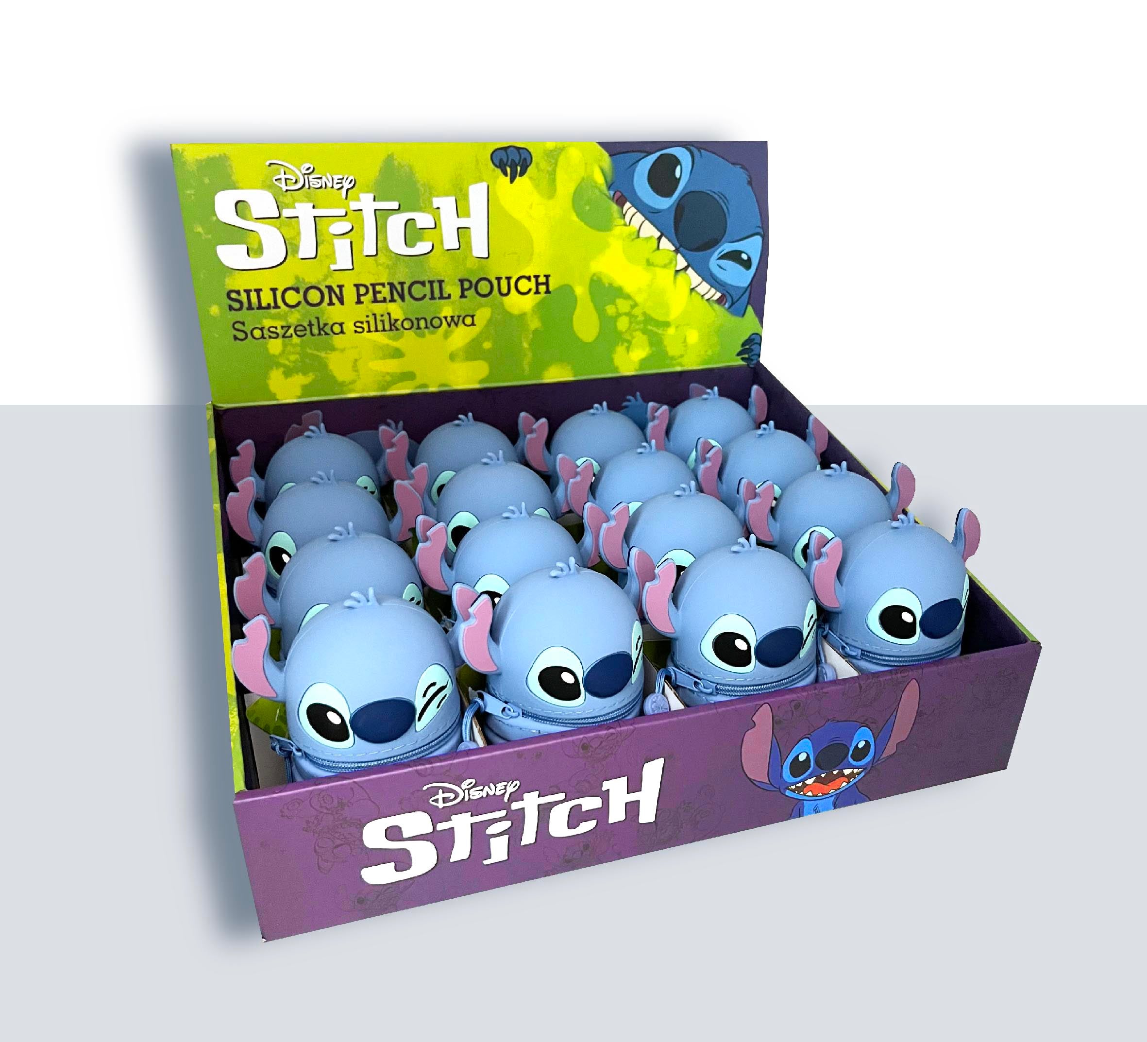 DISNEY STITCH - Silikon-Federmäppchen mit Stitch Kopf