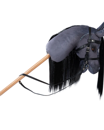 by ASTRUP Hobby Horse BLAZE - Steckenpferd - Grau und Schwarz