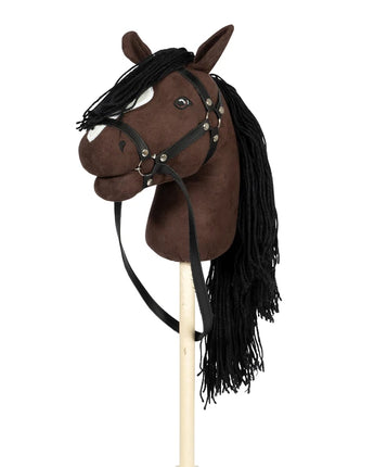 by ASTRUP Hobby Horse ALICIA - Steckenpferd mit offenem Maul - Braun