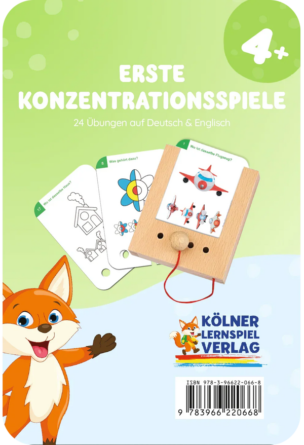 Erste Konzentrationsspiele - Lochkasten Kartensatz Konzentration ab 3 Jahren - Makimo - Smart Kids