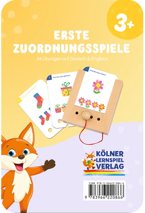 Erste Zuordnungsspiele - Lochkasten Kartensatz Logik Training ab 3 Jahren - Makimo - Smart Kids