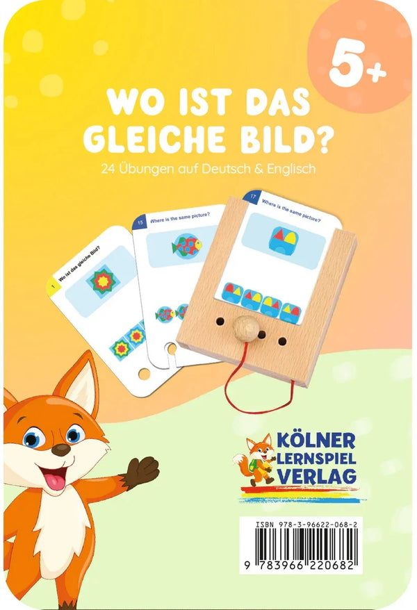 Wo ist das gleiche Bild? - Lochkasten Kartensatz ab 5 Jahren - Makimo - Smart Kids