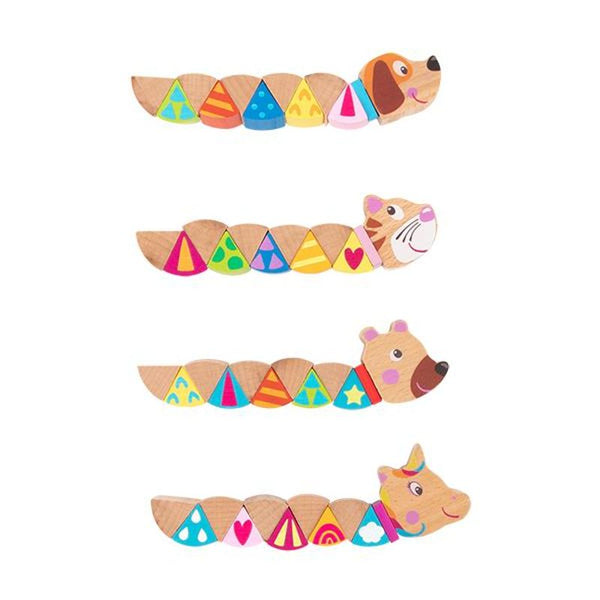 Twisties - Geschicklichkeitswurm aus Holz - Makimo - Smart Kids