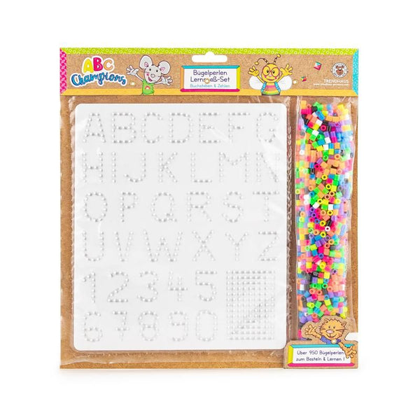ABC CHAMPIONS Bügelperlen Lernspaß-Set Buchstaben & Zahlen