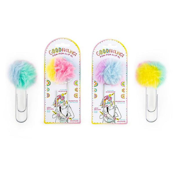 GOOD FEELINGS Pom-Pom Clip XL – 3-farbig
