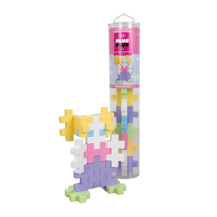 PLUS PLUS Kreativ-Bausteine BIG Pastell – 15 Teile - Makimo - Smart Kids