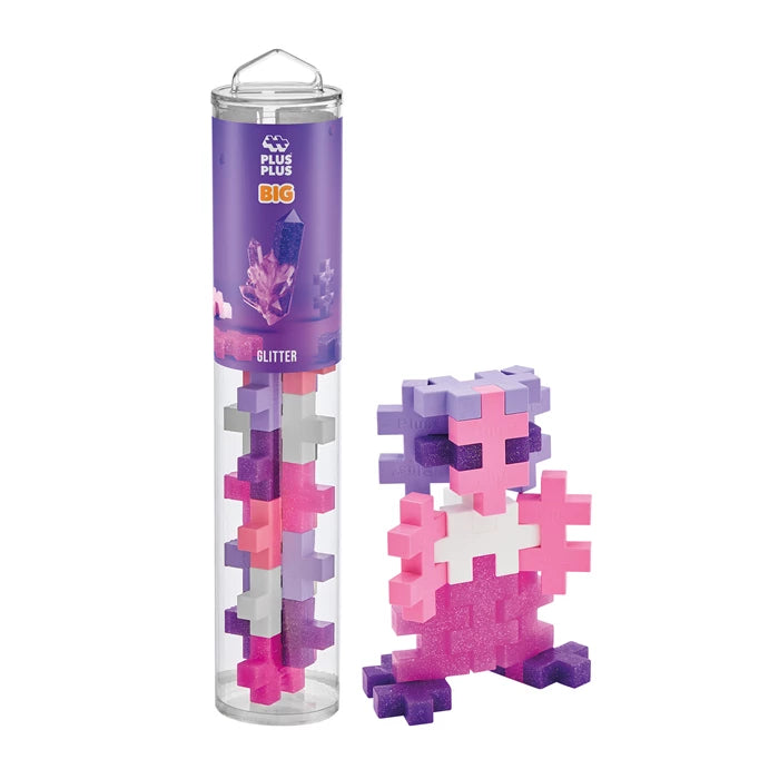 PLUS PLUS Kreativ-Bausteine BIG Glitzer – 15 Teile - Makimo - Smart Kids