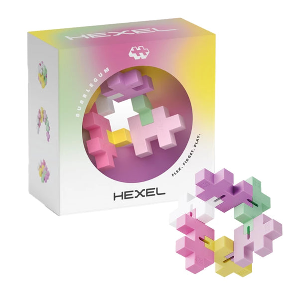 PLUS PLUS Hexel Flex Bausteine – pink - Makimo - Smart Kids