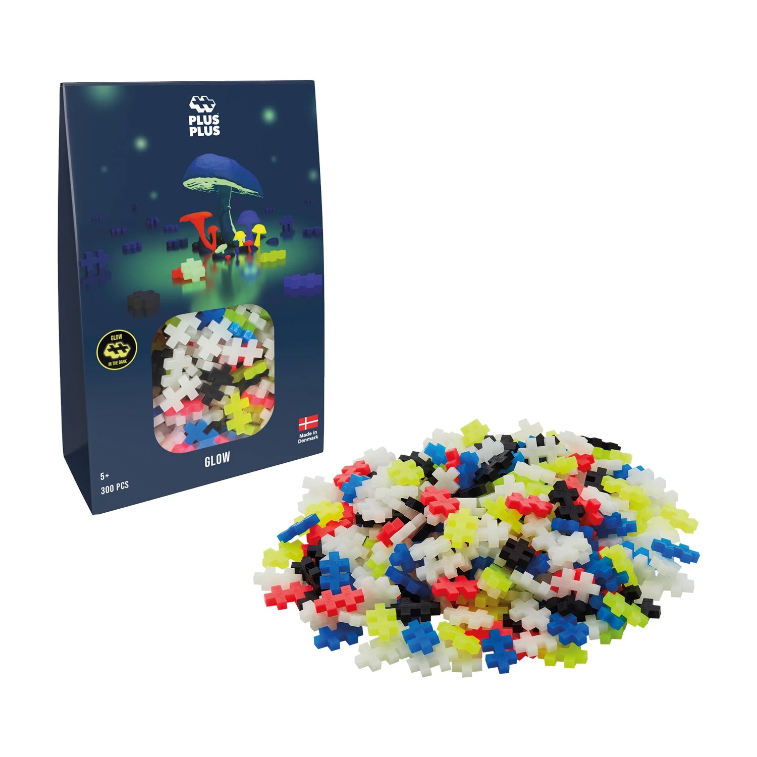 PLUS PLUS Kreativ-Bausteine Nachtleuchtend – 300 Teile Box - Makimo - Smart Kids