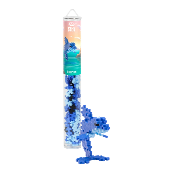 PLUS PLUS Kreativ-Bausteine Delfin – 100 Teile im Tube - Makimo - Smart Kids