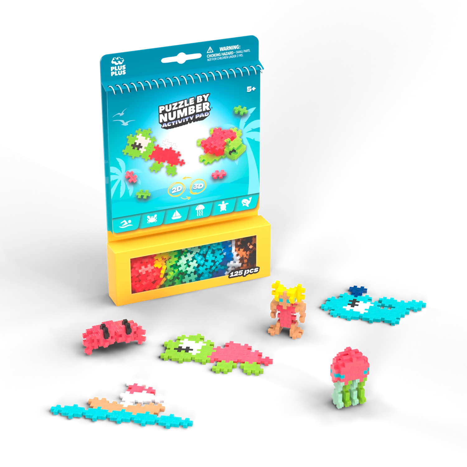 PLUS PLUS Kreativ-Bausteine Puzzle – 125 Teile - Makimo - Smart Kids