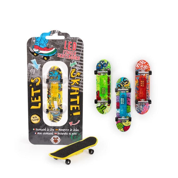 SPEED LED Finger-Skateboard – mit Neonlicht