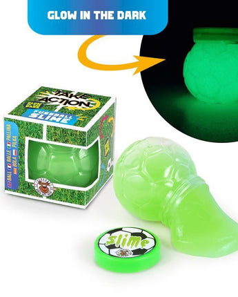 TAKE ACTION Glow in the Dark Fußball-Slime – Leuchtender Schleim