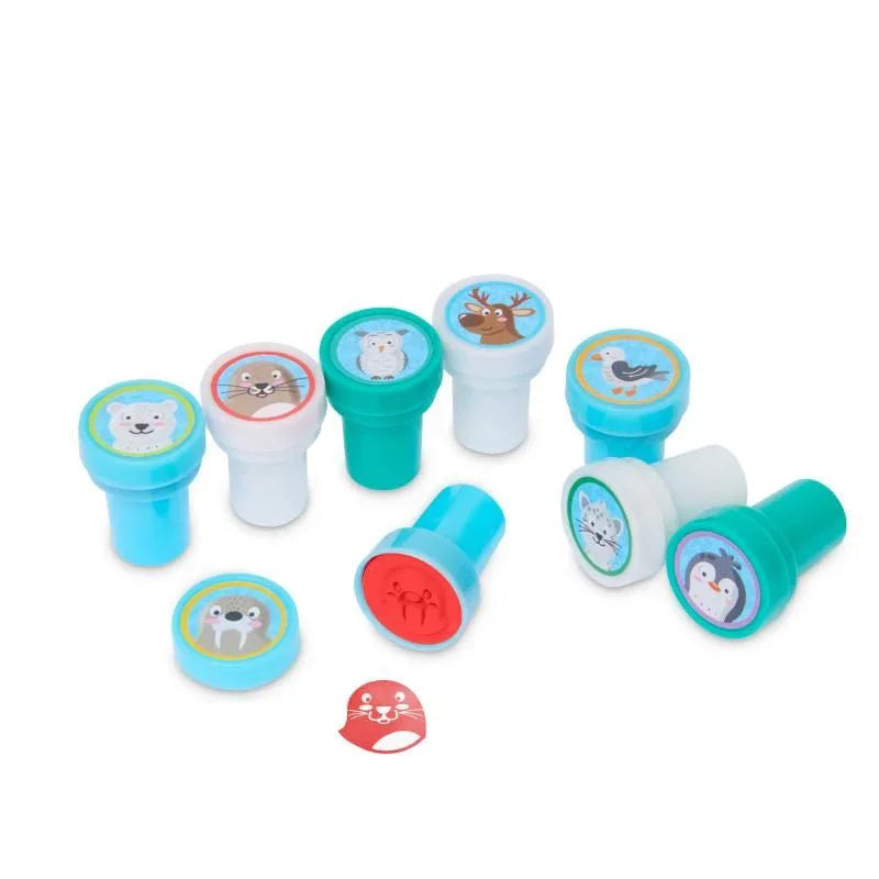 Wintertiere Stempel - selbstfärbend - Makimo - Smart Kids